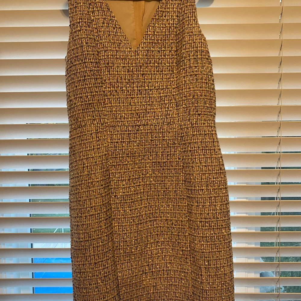 WHBM Tweed Sleeveless Dress